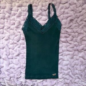 Hollister Black Lace-Trim Camisole Tank